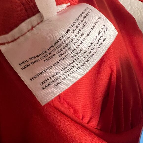 Rhode for Target Embossed Dot Ruffle Red One Piece Swimsuit Size XL - Picture 13 of 13